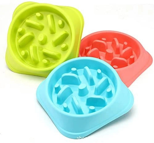 Slow Feeding Bowls For Dogs with Maze Design & Anti-Skid Base Pet Bowl Furry Forrest